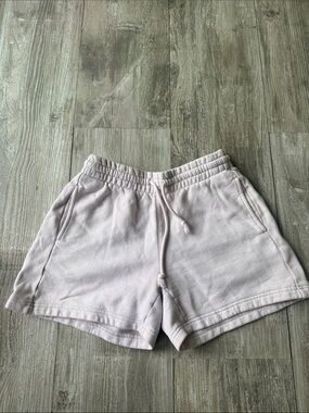 Aritzia Light Pink Drawstring Athletic Lounge Shorts
